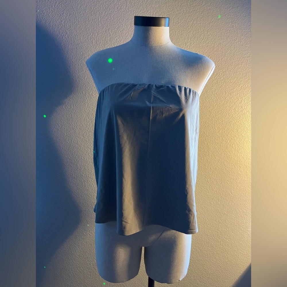 Vuori  taupe Strapless Blouse size small !